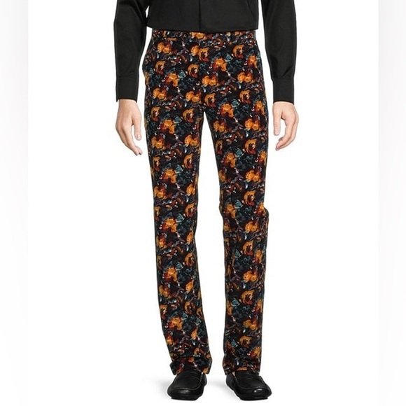 NWT Murano Ancient Renaissance Collection Alex Slim Fit Floral Corduroy Pant